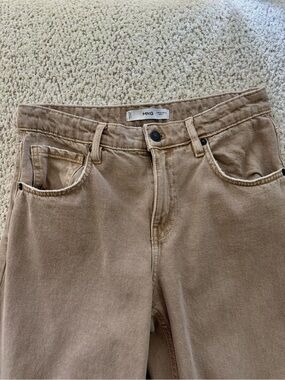 Mango Tan Mid-Rise Women's Jeans